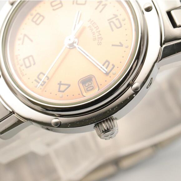 Hermès Clipper Watch, Stainless Steel, Women's, Pink, CL4.210 - Picture 12 of 16